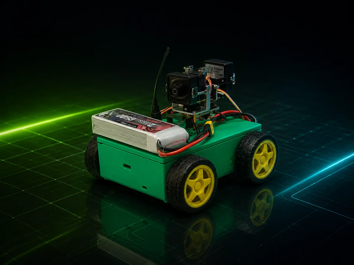 Explorer Robot on the track