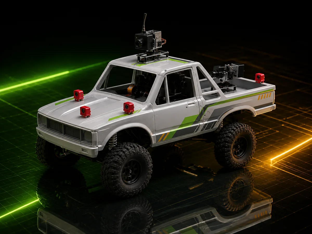 Jeep on the track