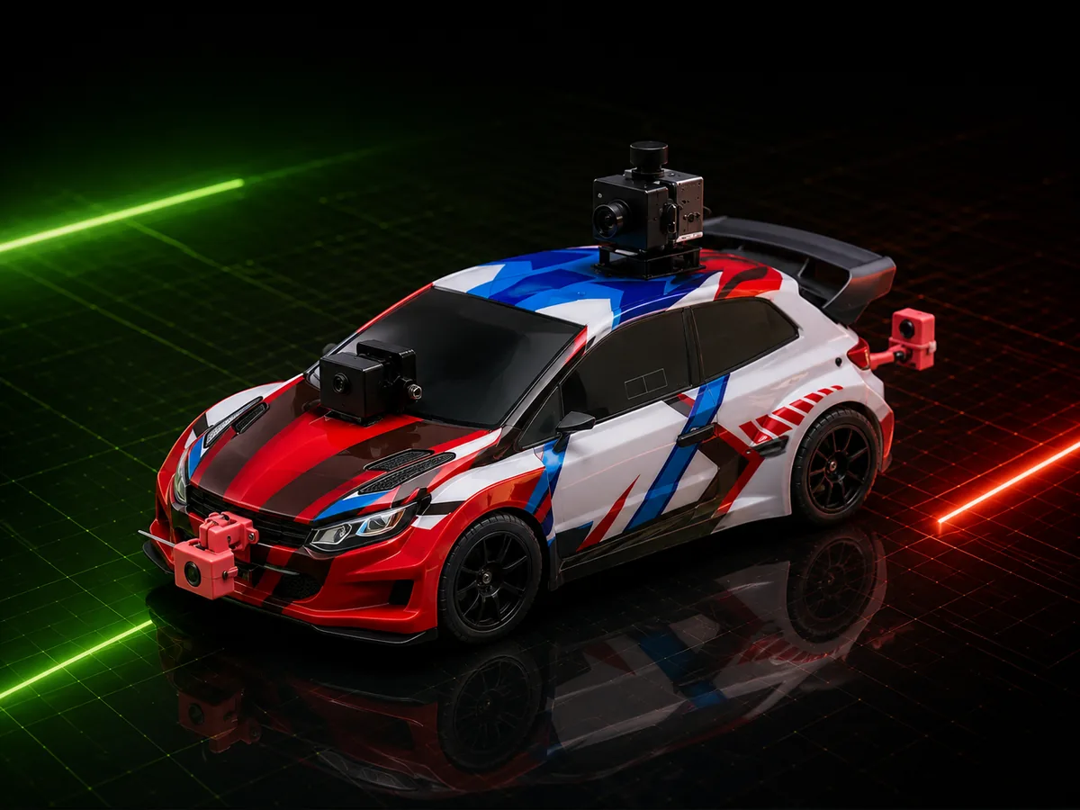 Racer on the track